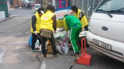 송죽동 구역별 쓰레기 무단투기 단속 펼쳐